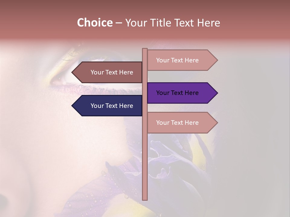 Lilac Violet Close Up PowerPoint Template
