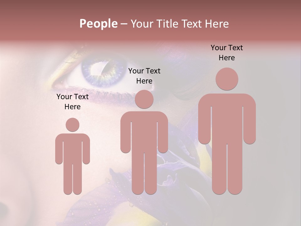 Lilac Violet Close Up PowerPoint Template