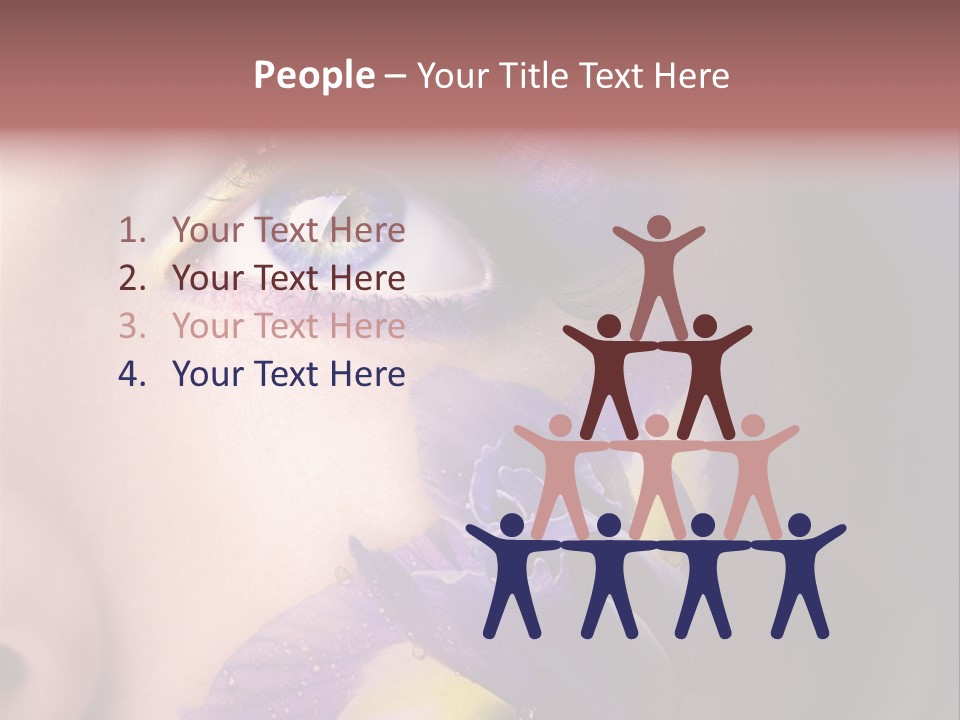 Lilac Violet Close Up PowerPoint Template
