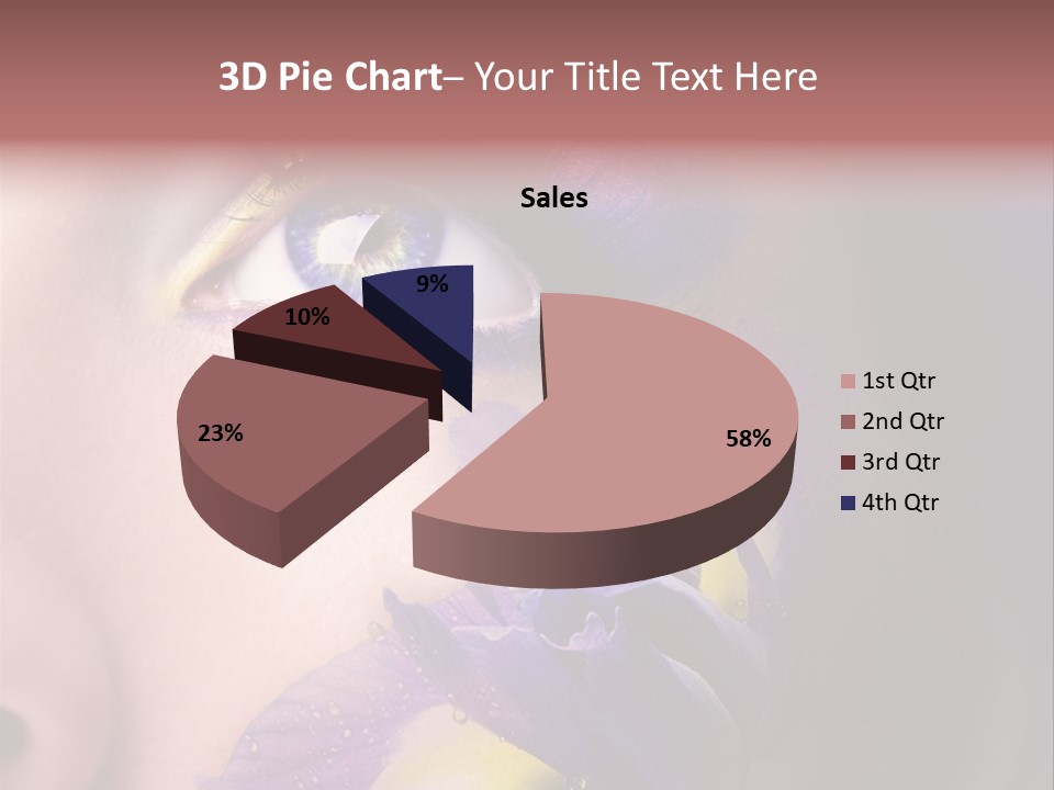Lilac Violet Close Up PowerPoint Template
