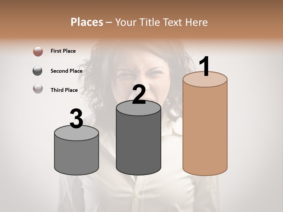 Scream White Face PowerPoint Template