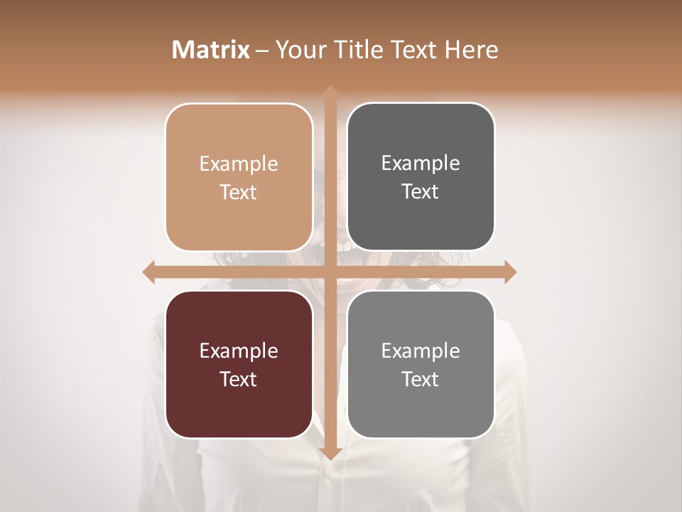 Scream White Face PowerPoint Template