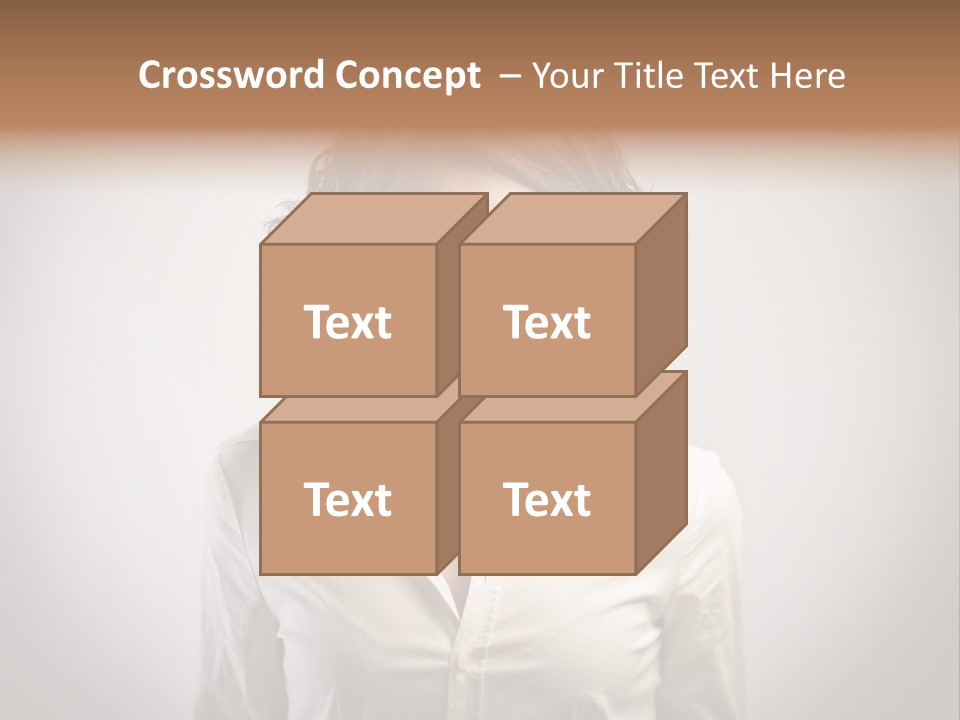 Scream White Face PowerPoint Template