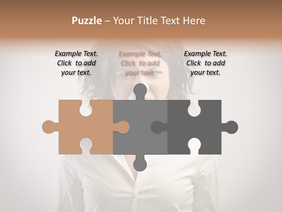 Scream White Face PowerPoint Template