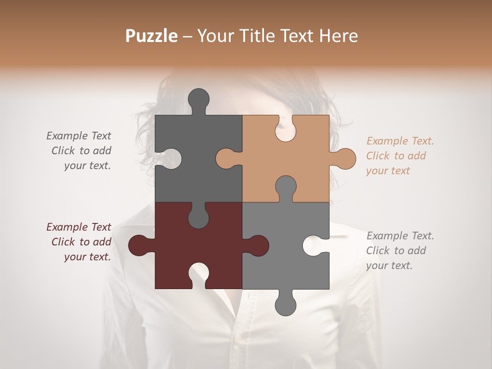 Scream White Face PowerPoint Template