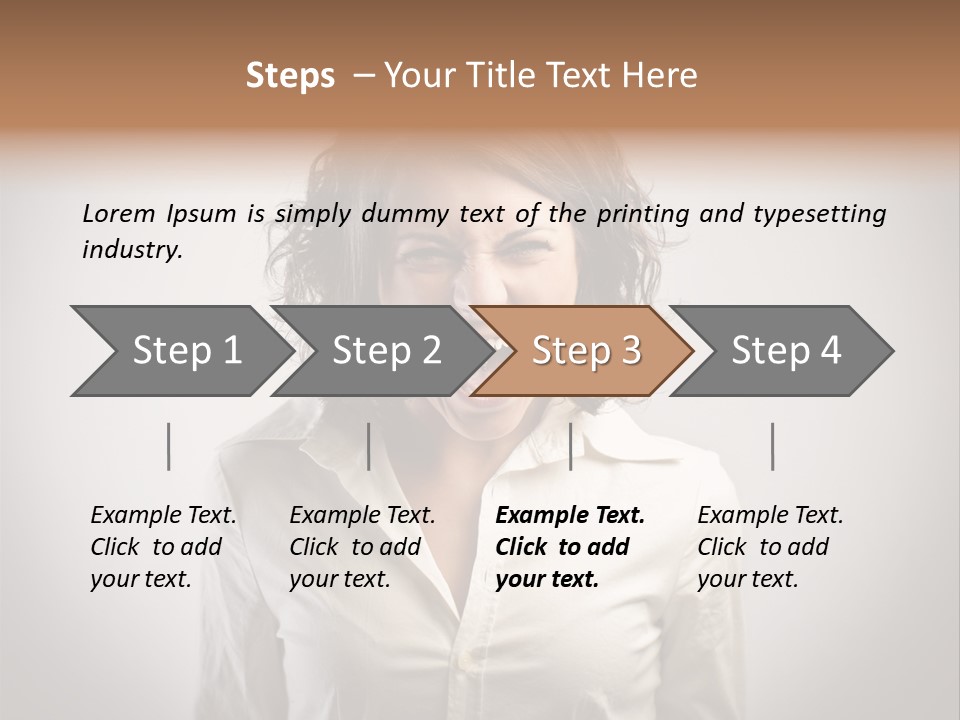 Scream White Face PowerPoint Template