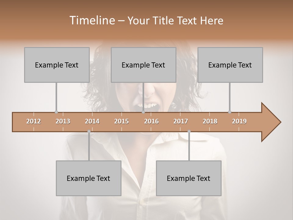 Scream White Face PowerPoint Template