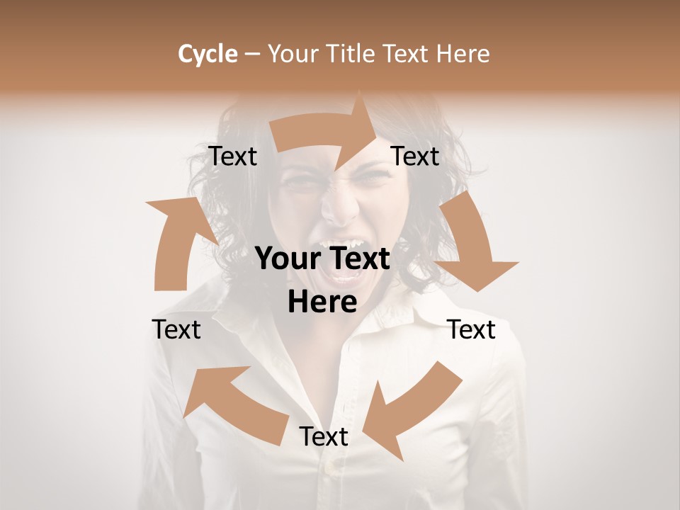 Scream White Face PowerPoint Template