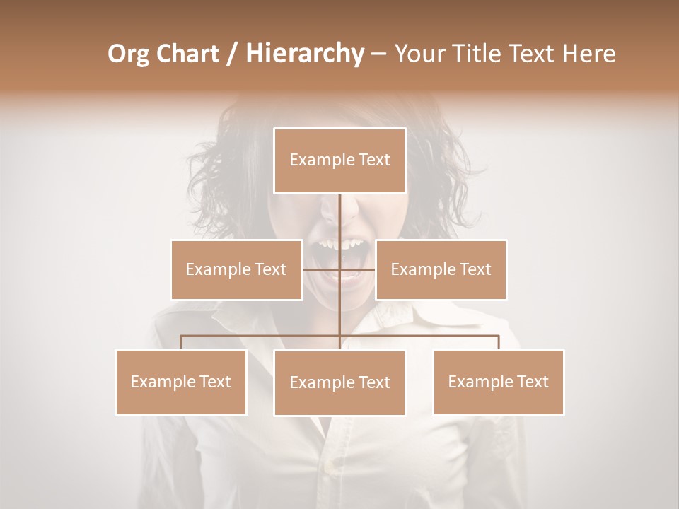 Scream White Face PowerPoint Template