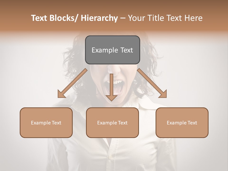 Scream White Face PowerPoint Template