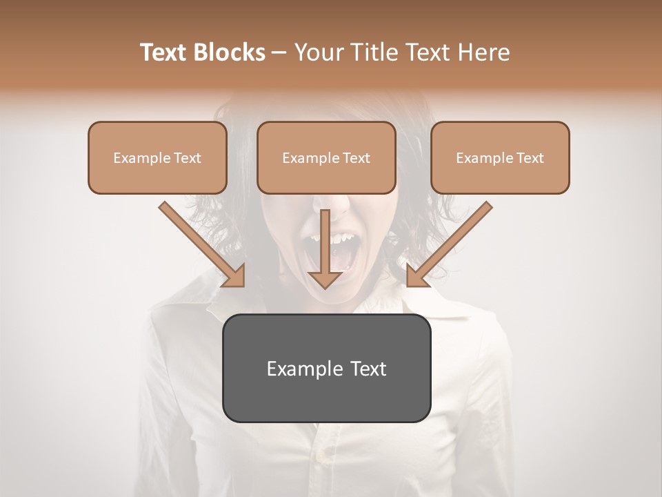 Scream White Face PowerPoint Template