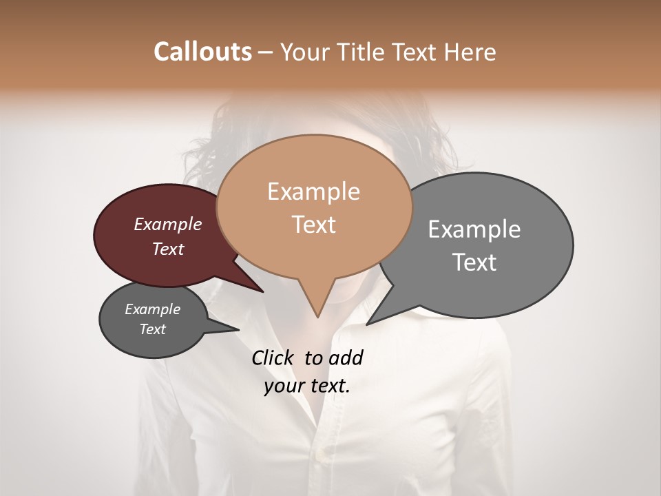 Scream White Face PowerPoint Template