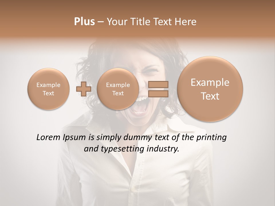 Scream White Face PowerPoint Template