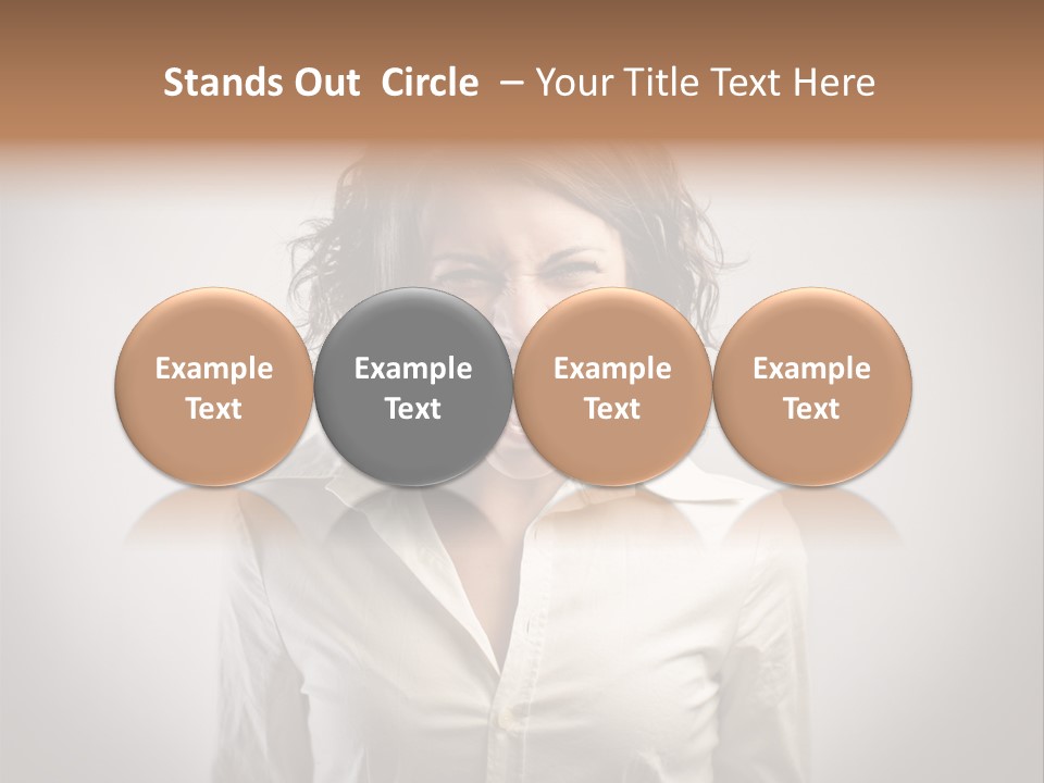 Scream White Face PowerPoint Template