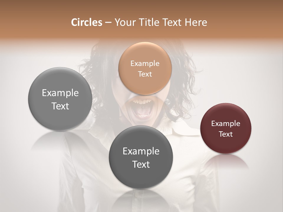 Scream White Face PowerPoint Template