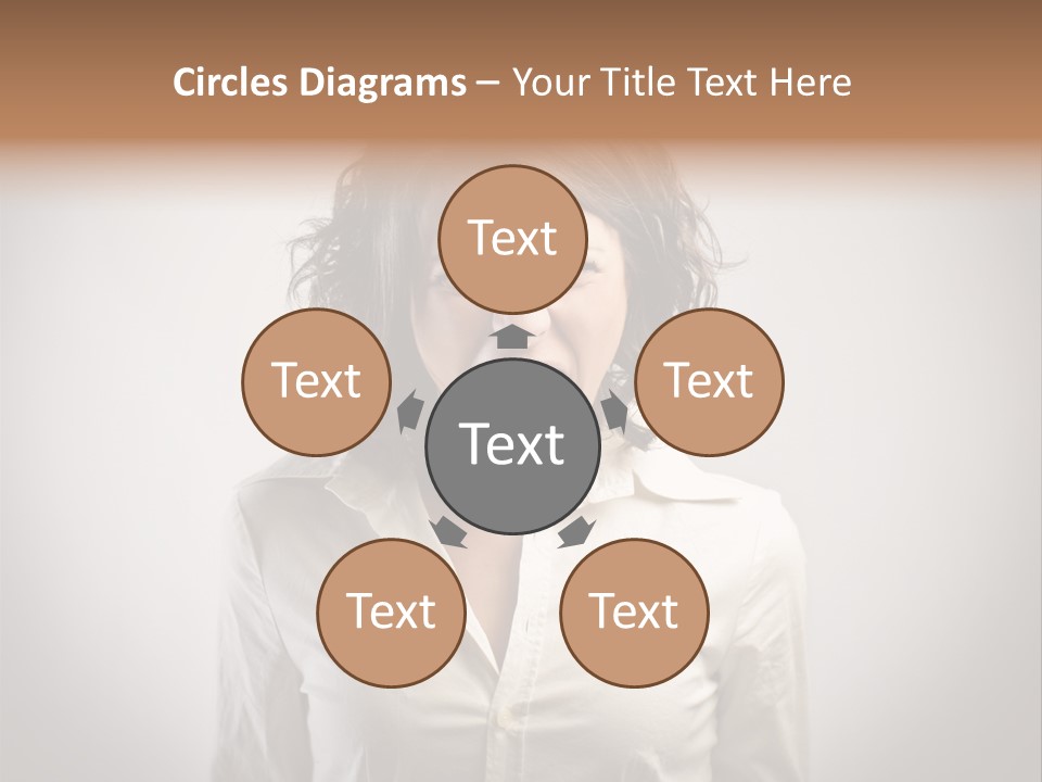 Scream White Face PowerPoint Template