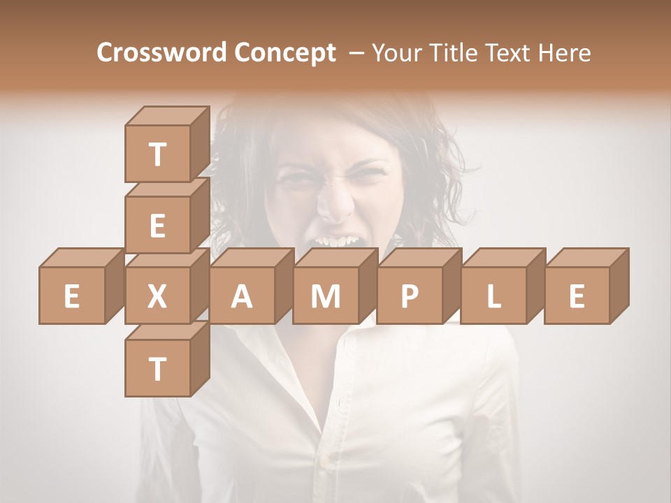 Scream White Face PowerPoint Template