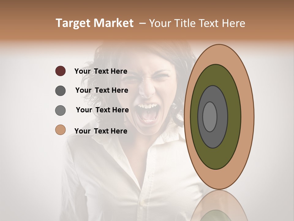 Scream White Face PowerPoint Template
