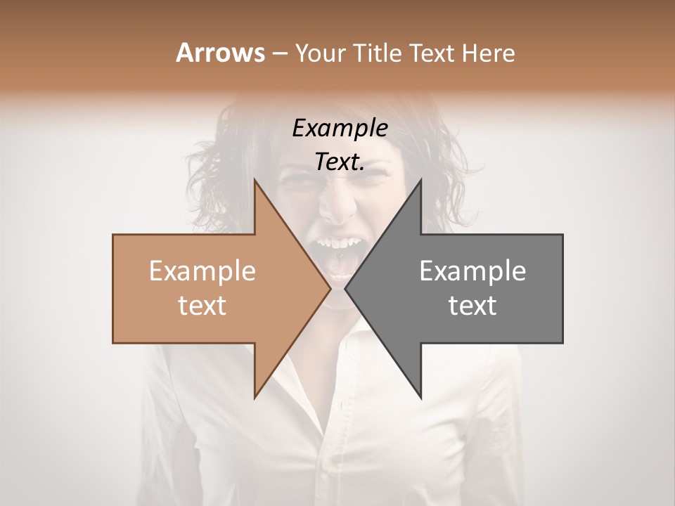 Scream White Face PowerPoint Template