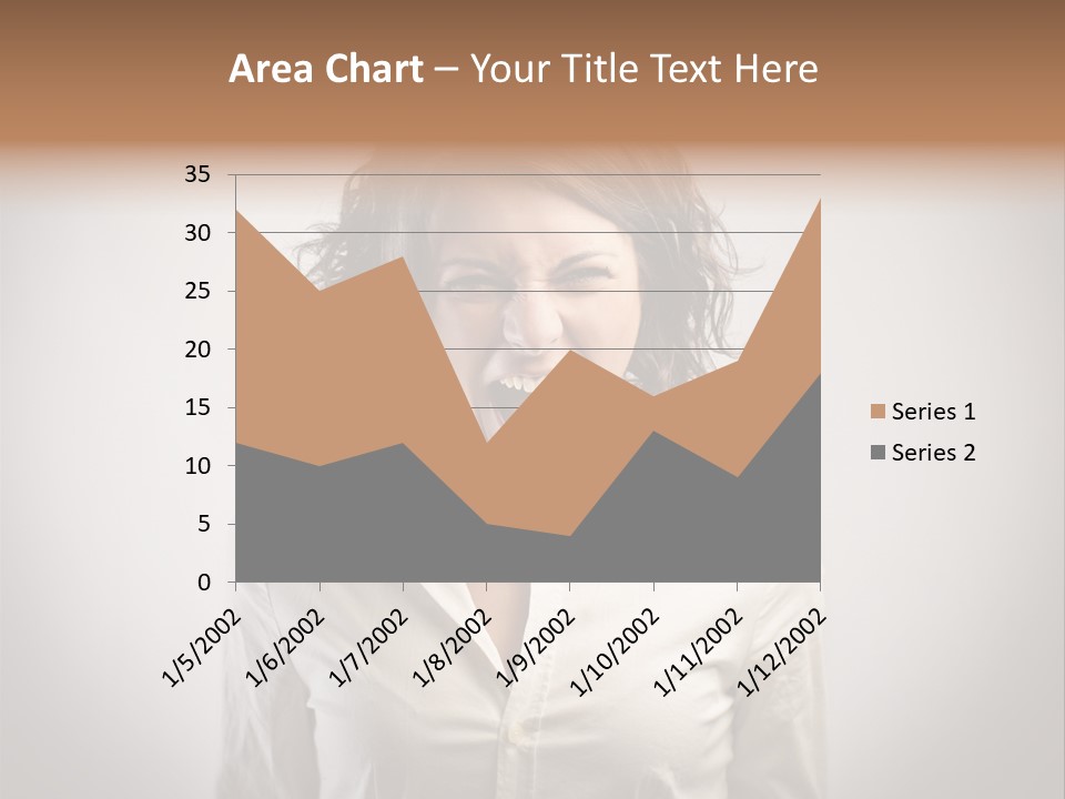 Scream White Face PowerPoint Template