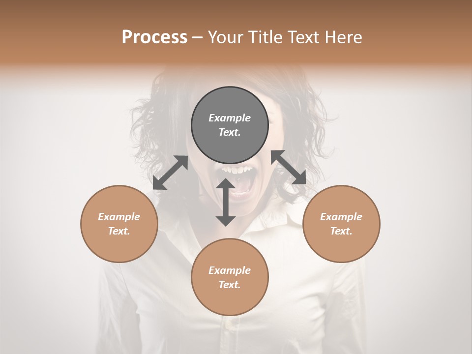 Scream White Face PowerPoint Template