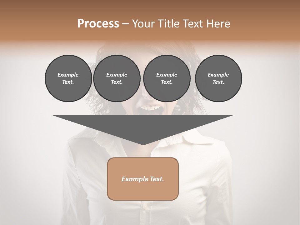 Scream White Face PowerPoint Template