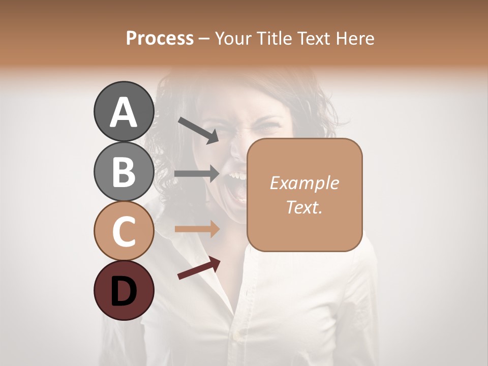 Scream White Face PowerPoint Template