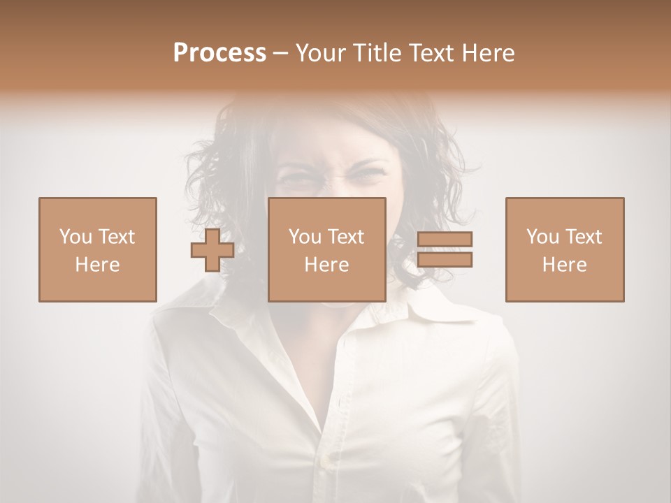 Scream White Face PowerPoint Template