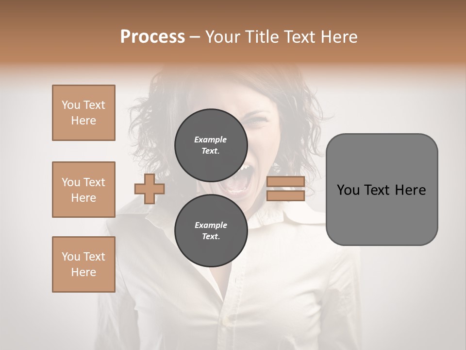 Scream White Face PowerPoint Template