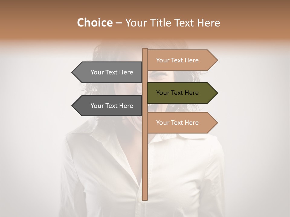 Scream White Face PowerPoint Template