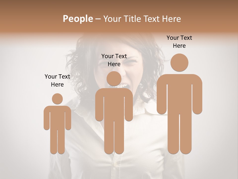 Scream White Face PowerPoint Template