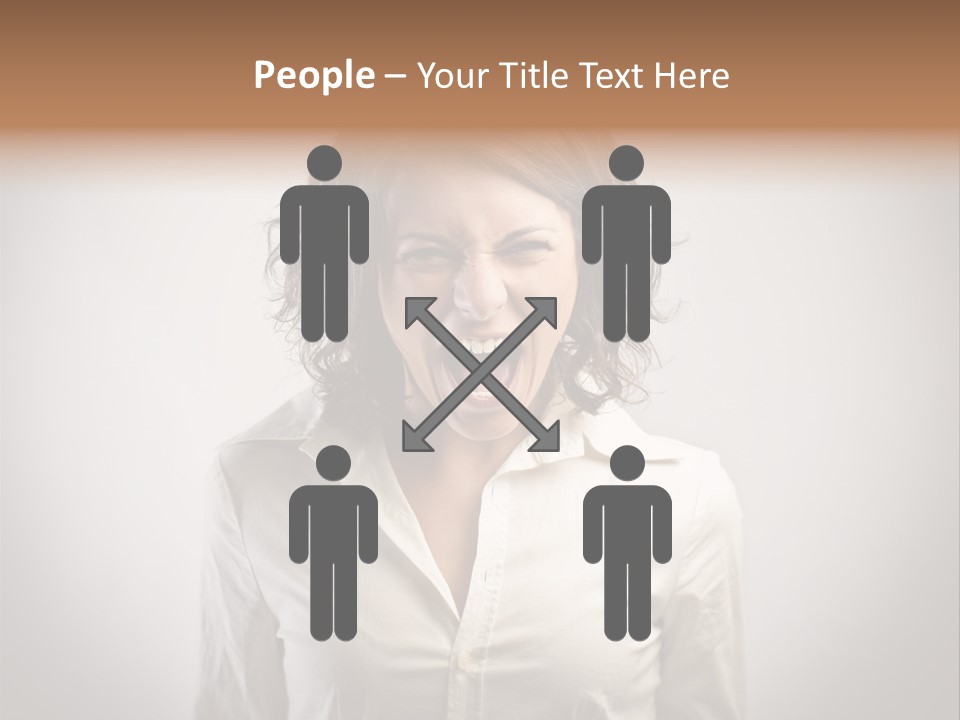 Scream White Face PowerPoint Template