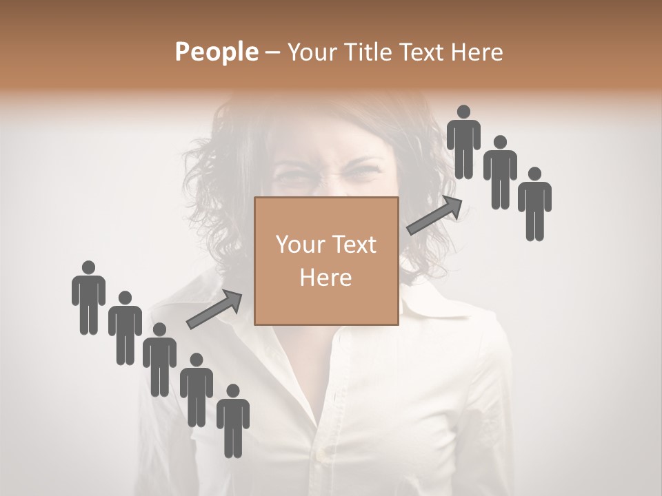 Scream White Face PowerPoint Template