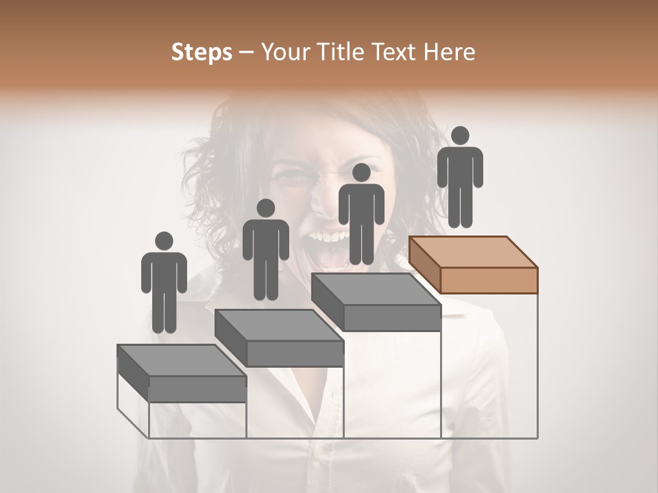 Scream White Face PowerPoint Template