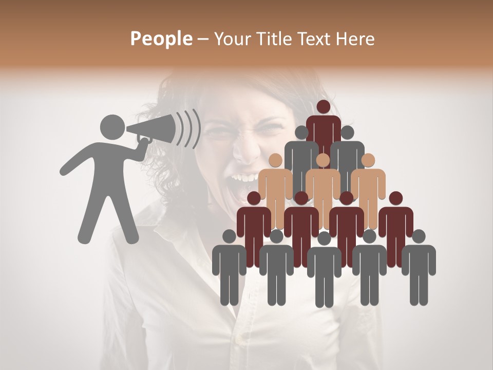 Scream White Face PowerPoint Template