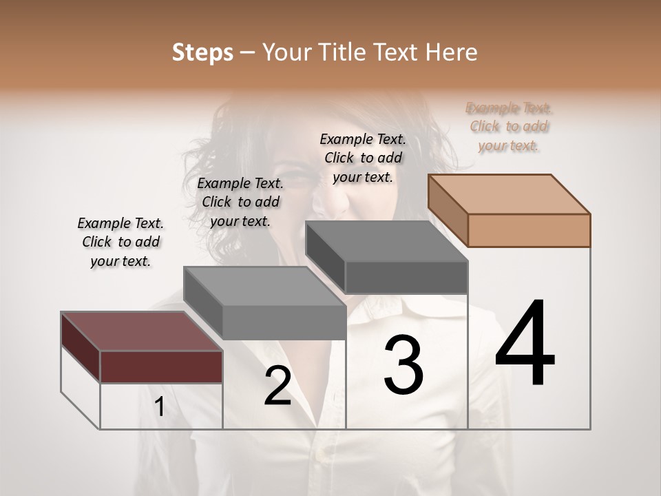 Scream White Face PowerPoint Template