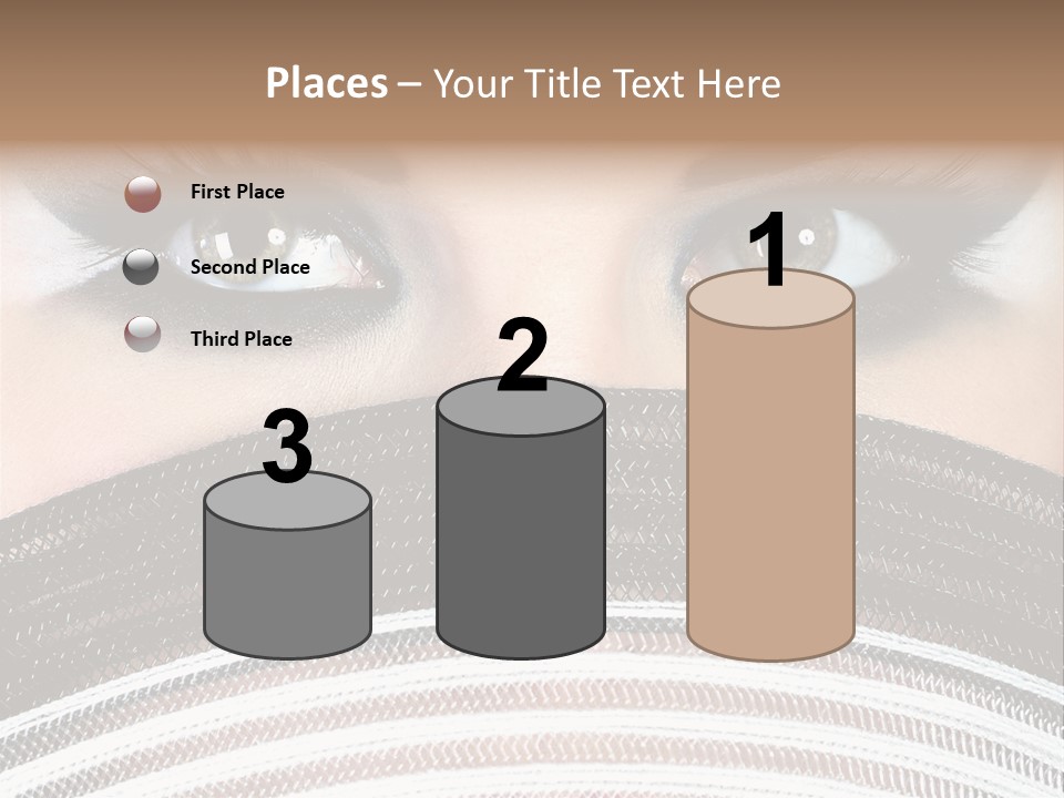 South Sensual Eyeshadow PowerPoint Template