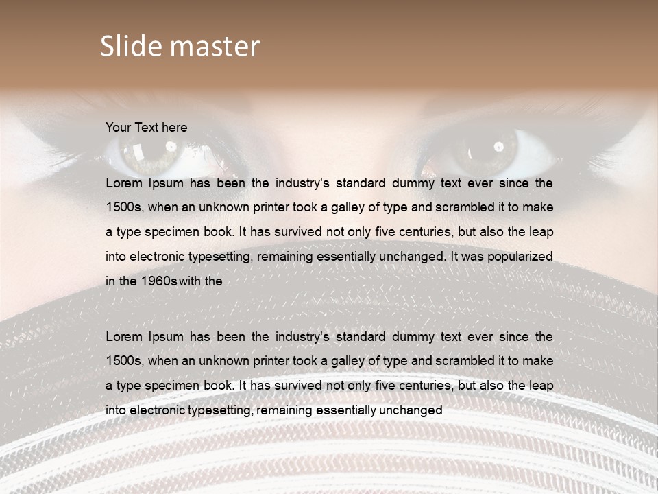 South Sensual Eyeshadow PowerPoint Template