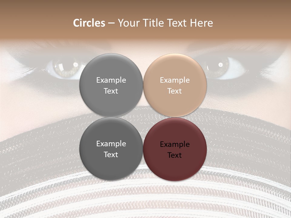 South Sensual Eyeshadow PowerPoint Template