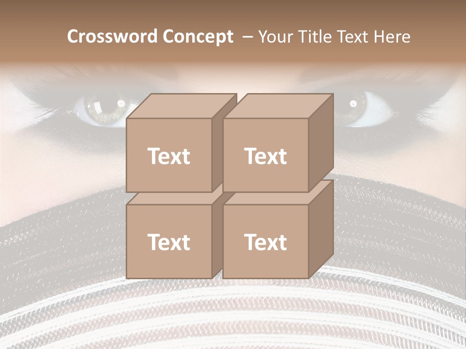South Sensual Eyeshadow PowerPoint Template