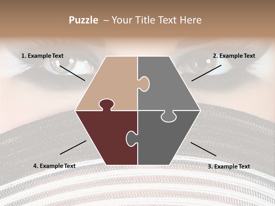 South Sensual Eyeshadow PowerPoint Template