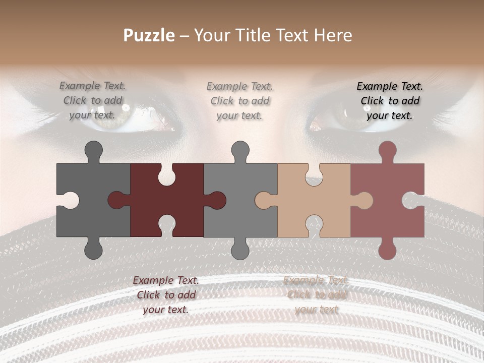 South Sensual Eyeshadow PowerPoint Template