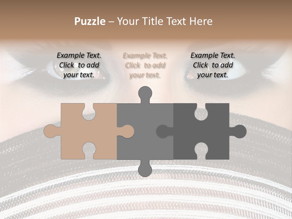 South Sensual Eyeshadow PowerPoint Template