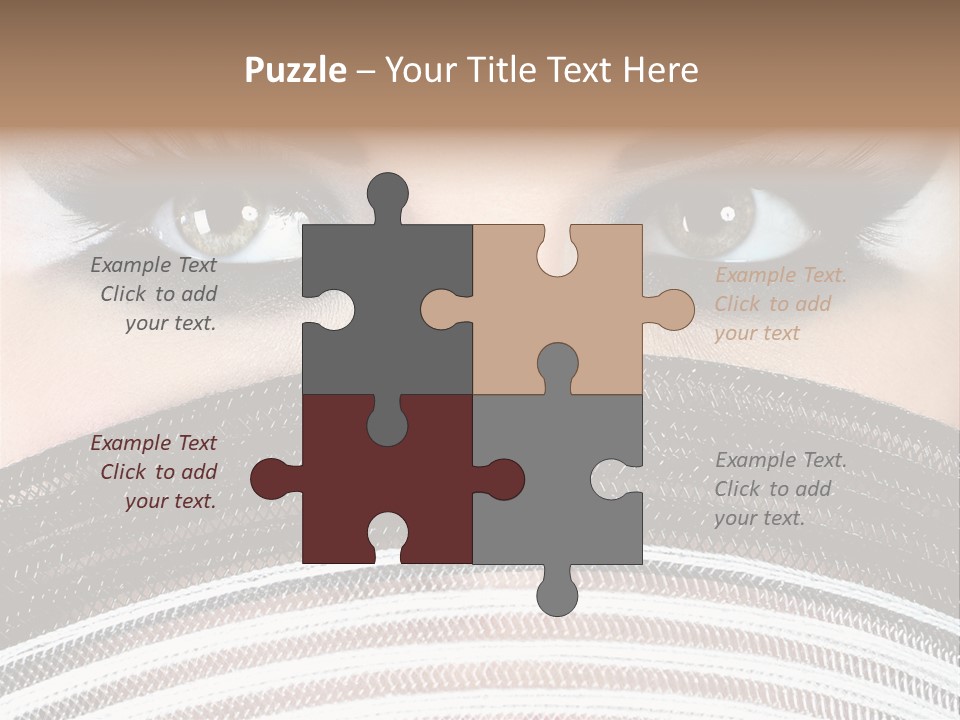 South Sensual Eyeshadow PowerPoint Template