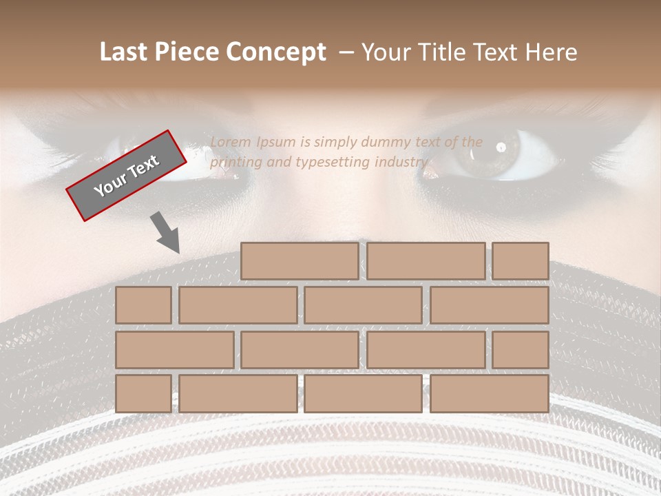 South Sensual Eyeshadow PowerPoint Template