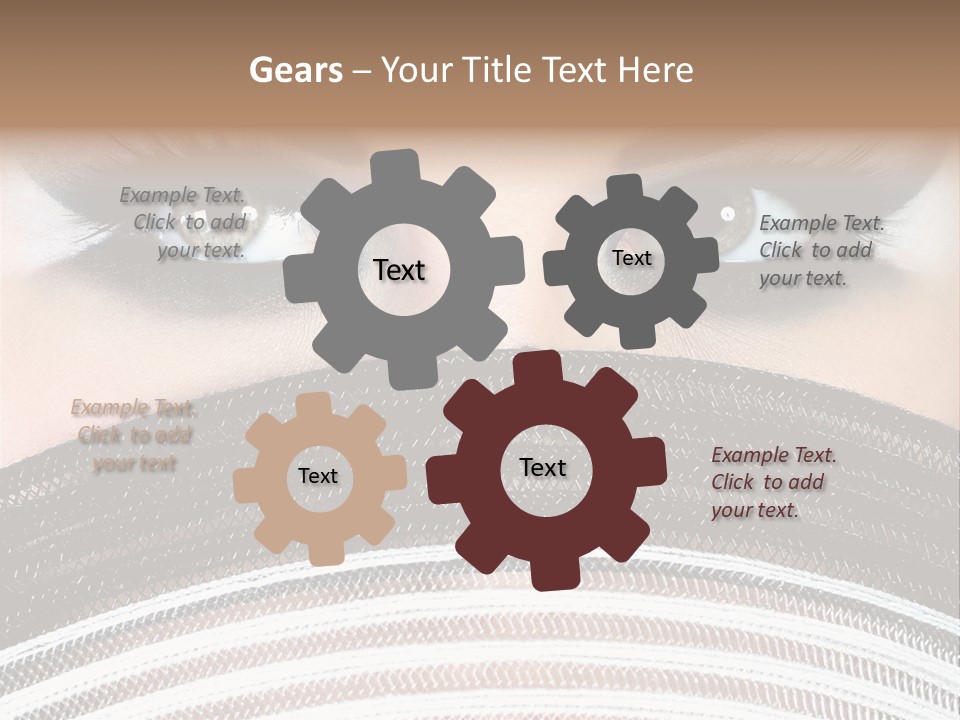 South Sensual Eyeshadow PowerPoint Template