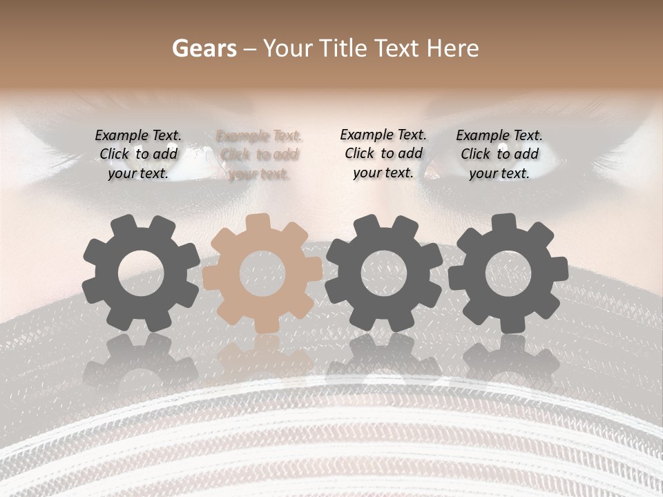 South Sensual Eyeshadow PowerPoint Template