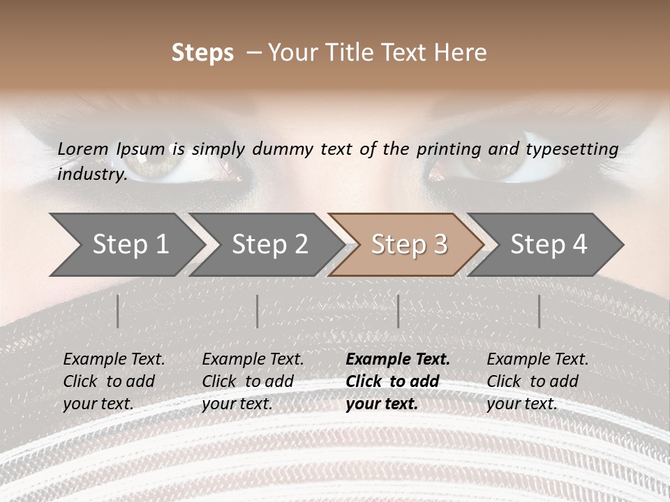 South Sensual Eyeshadow PowerPoint Template