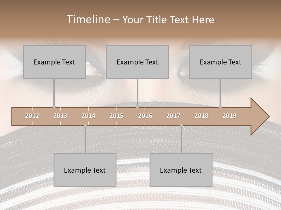 South Sensual Eyeshadow PowerPoint Template