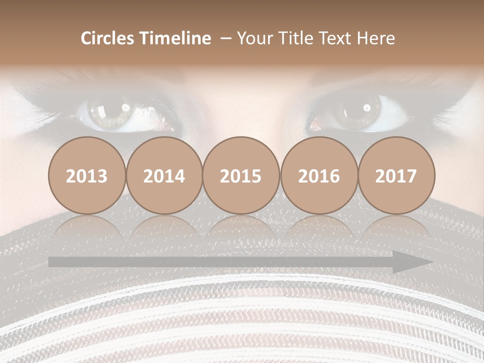 South Sensual Eyeshadow PowerPoint Template